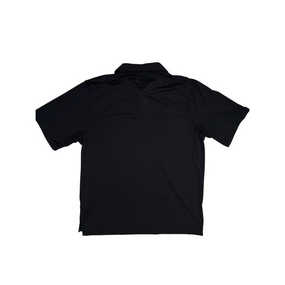 FootJoy Mens Black Polo Golf Shirt XL With Red Stripe Collar - Picture 4 of 4